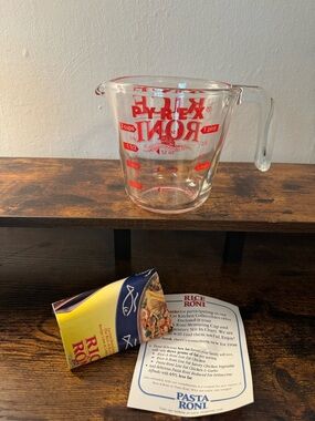 Vintage Pyrex Rice-A-Roni Advertising Measuring Cup